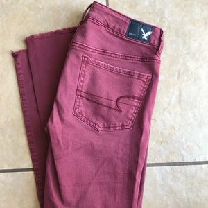 🦅American Eagle Cropped Jeggings size 6